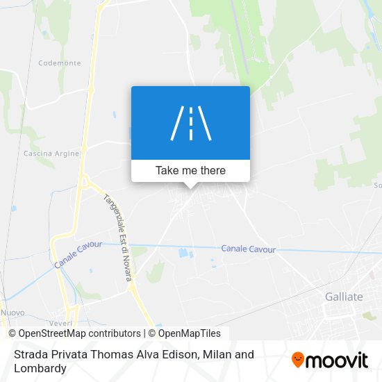 Strada Privata Thomas Alva Edison map