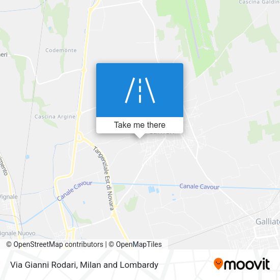 Via Gianni Rodari map