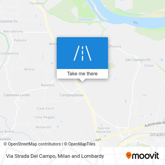 Via Strada Del Campo map
