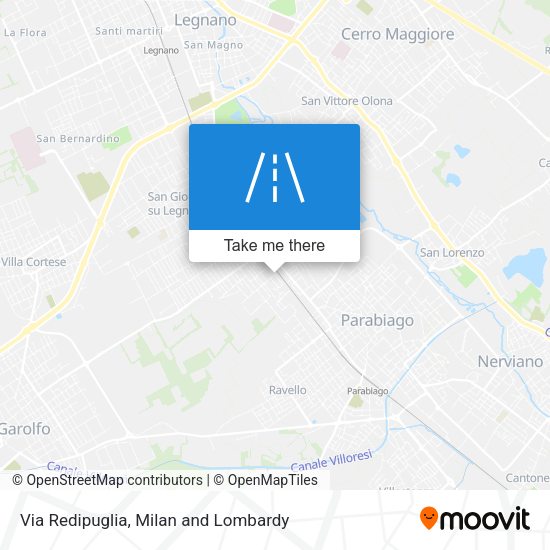 Via Redipuglia map
