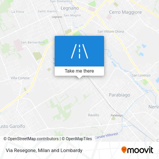 Via Resegone map