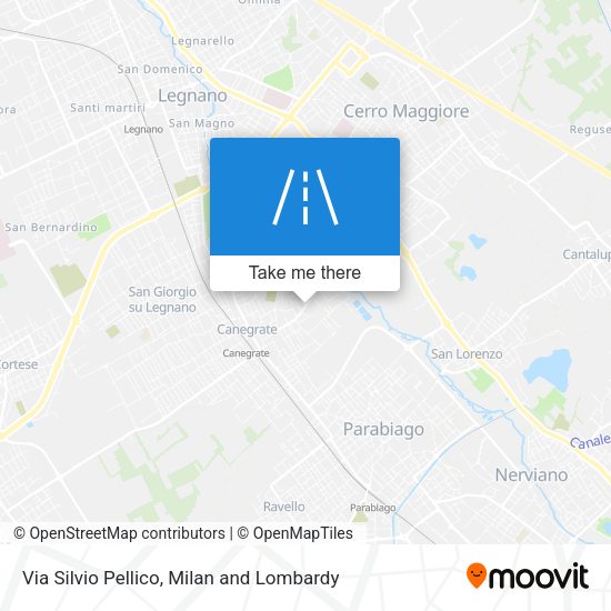 Via Silvio Pellico map