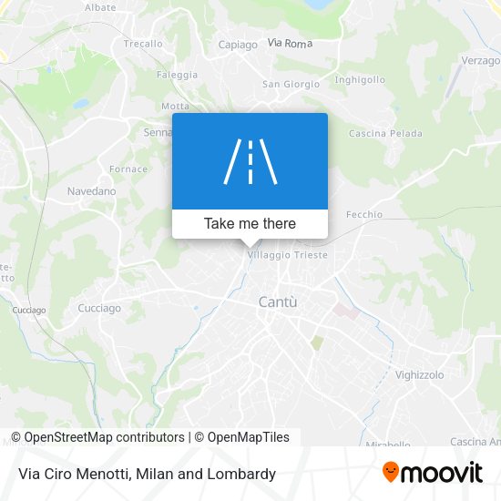 Via Ciro Menotti map