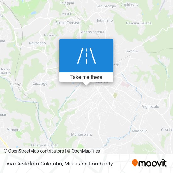 Via Cristoforo Colombo map
