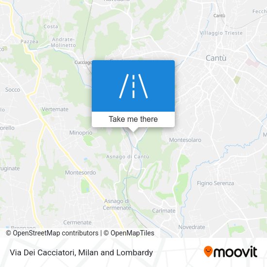 Via Dei Cacciatori map