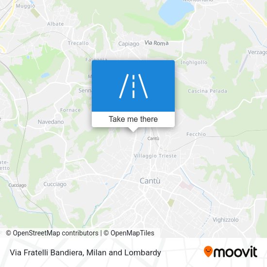 Via Fratelli Bandiera map