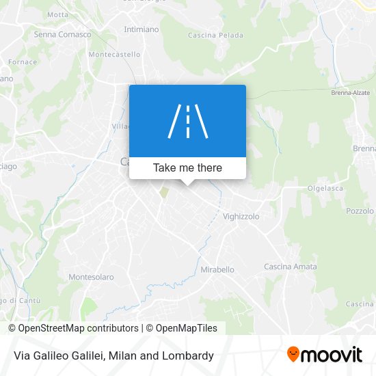 Via Galileo Galilei map