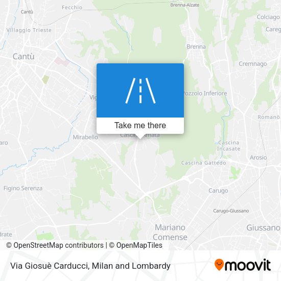 Via Giosuè Carducci map
