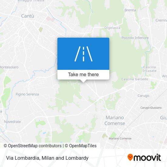 Via Lombardia map