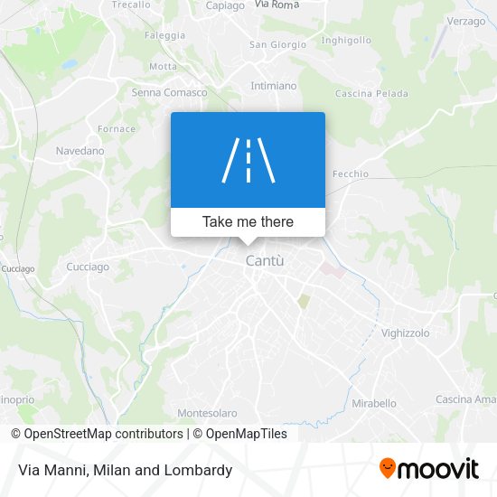 Via Manni map
