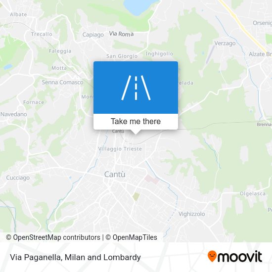 Via Paganella map