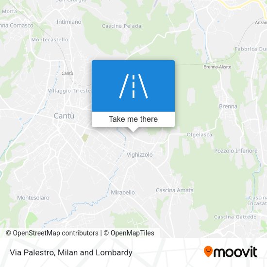 Via Palestro map