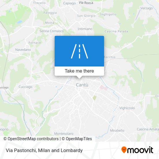 Via Pastonchi map