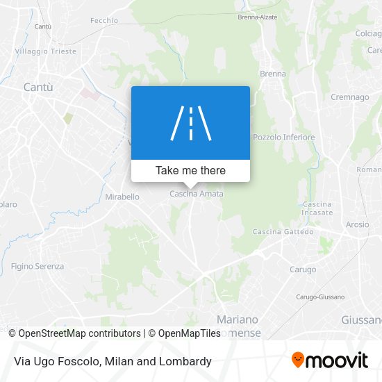 Via Ugo Foscolo map