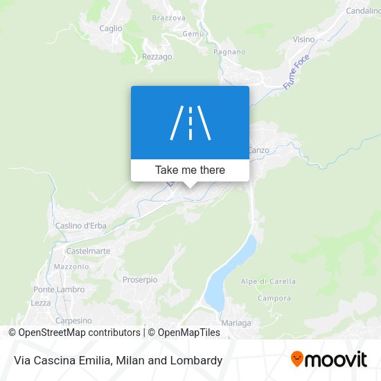 Via Cascina Emilia map