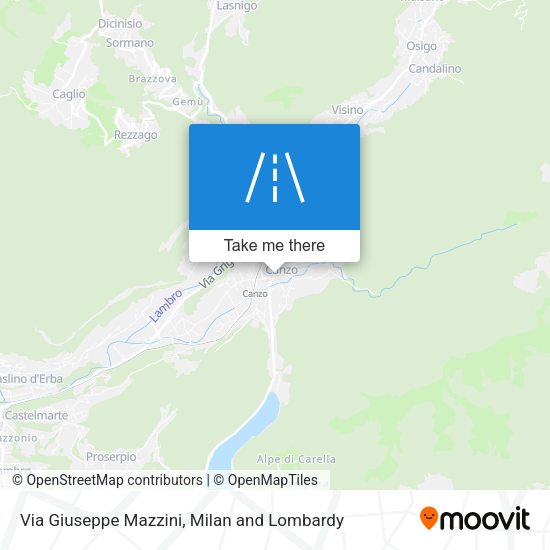 Via Giuseppe Mazzini map