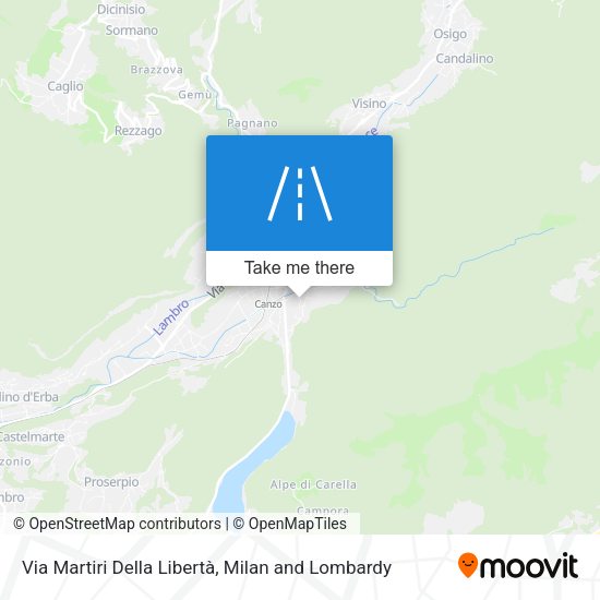 Via Martiri Della Libertà map