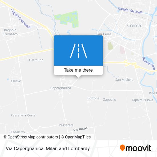 Via Capergnanica map