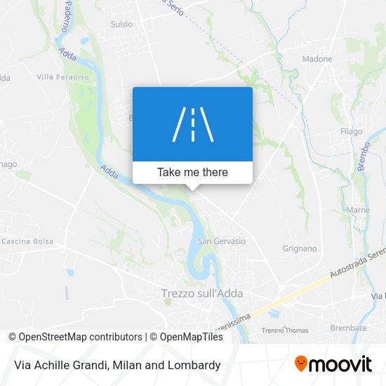 Via Achille Grandi map