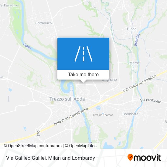 Via Galileo Galilei map