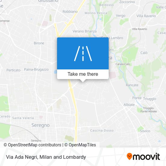 Via Ada Negri map