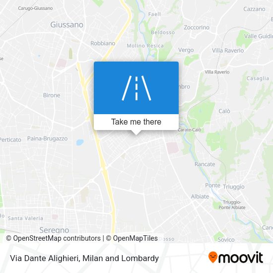 Via Dante Alighieri map