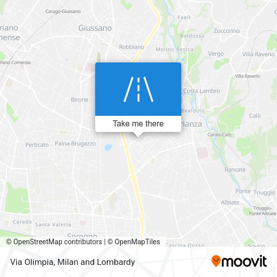 Via Olimpia map