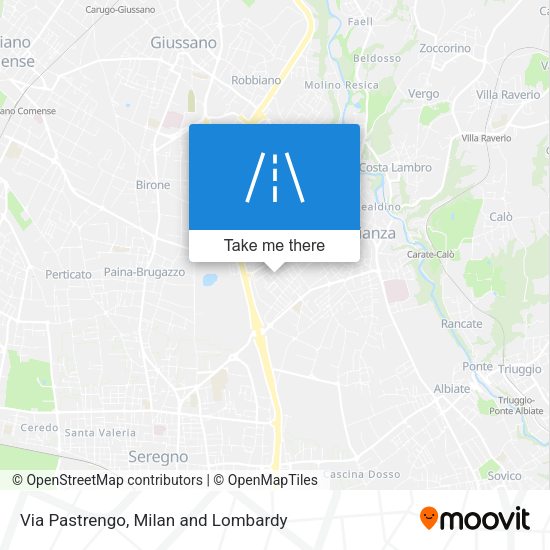 Via Pastrengo map