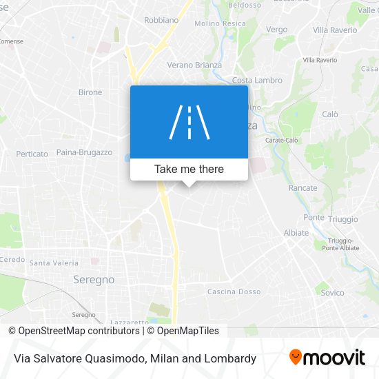 Via Salvatore Quasimodo map