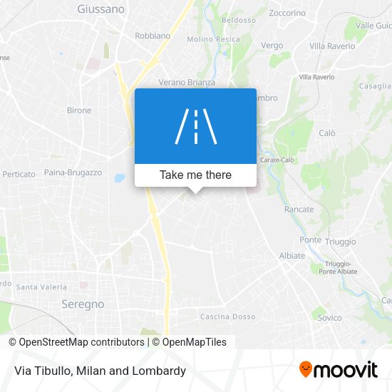 Via Tibullo map