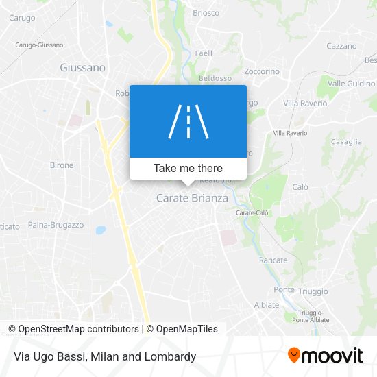 Via Ugo Bassi map