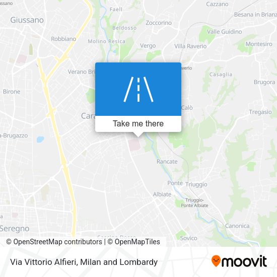 Via Vittorio Alfieri map