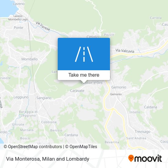 Via Monterosa map