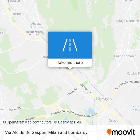 Via Alcide De Gasperi map