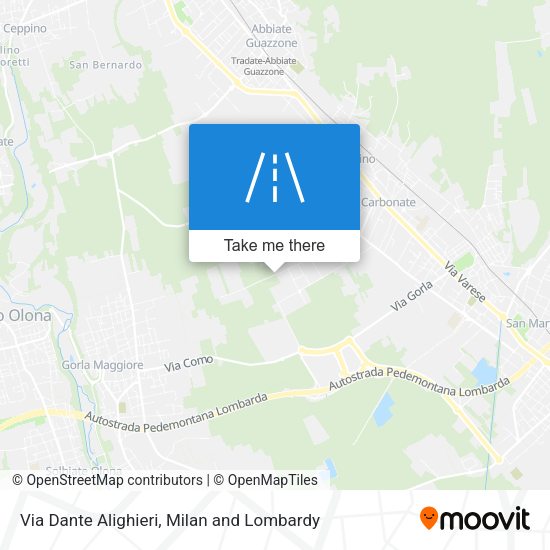 Via Dante Alighieri map