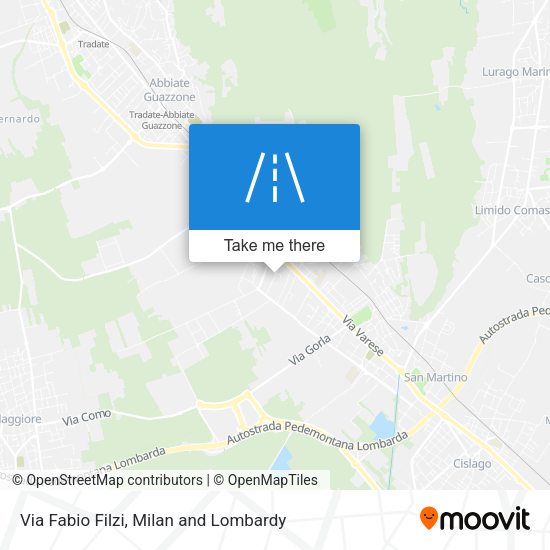 Via Fabio Filzi map