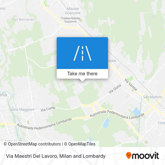 Via Maestri Del Lavoro map