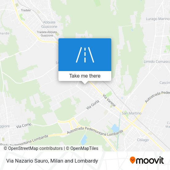 Via Nazario Sauro map