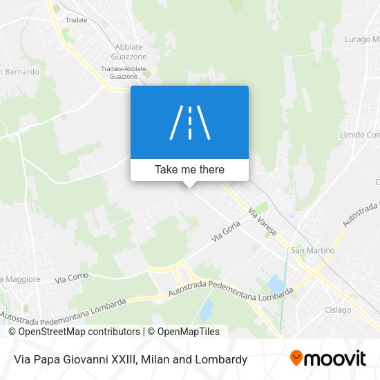 Via Papa Giovanni XXIII map