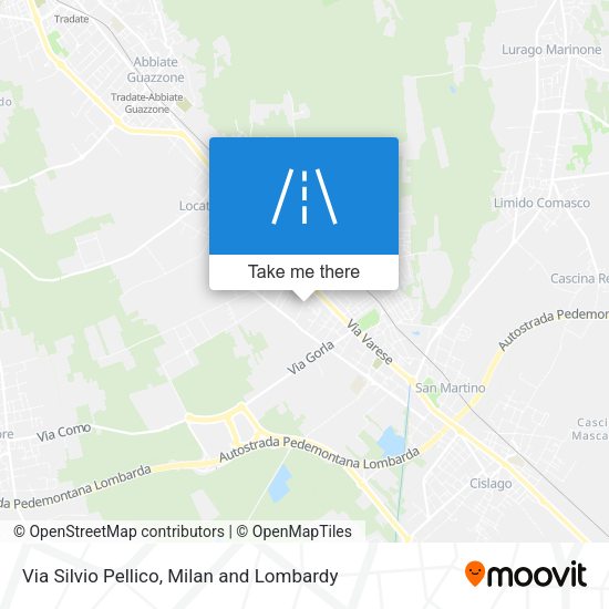 Via Silvio Pellico map