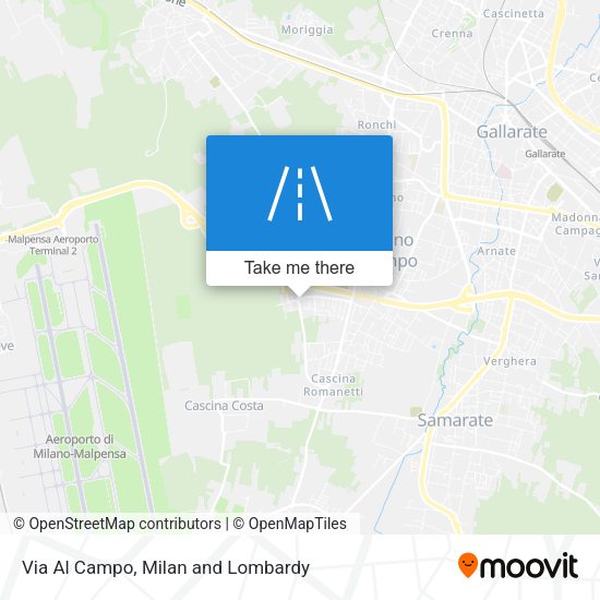 Via Al Campo map