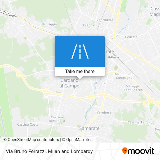 Via Bruno Ferrazzi map