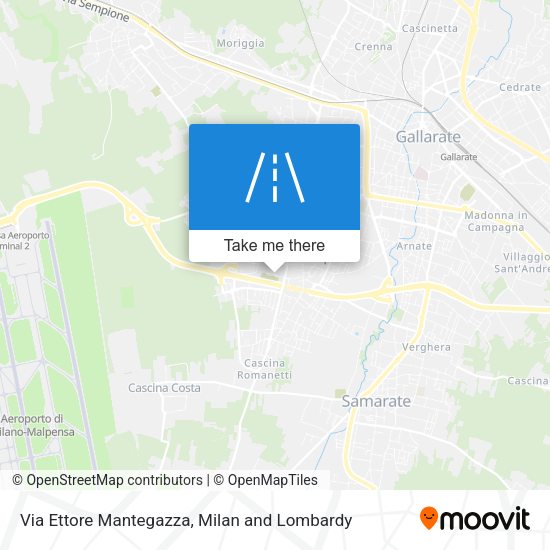 Via Ettore Mantegazza map