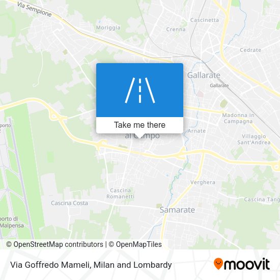 Via Goffredo Mameli map