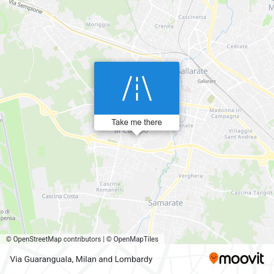 Via Guaranguala map