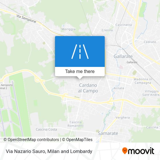 Via Nazario Sauro map