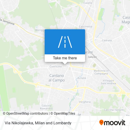 Via Nikolajewka map