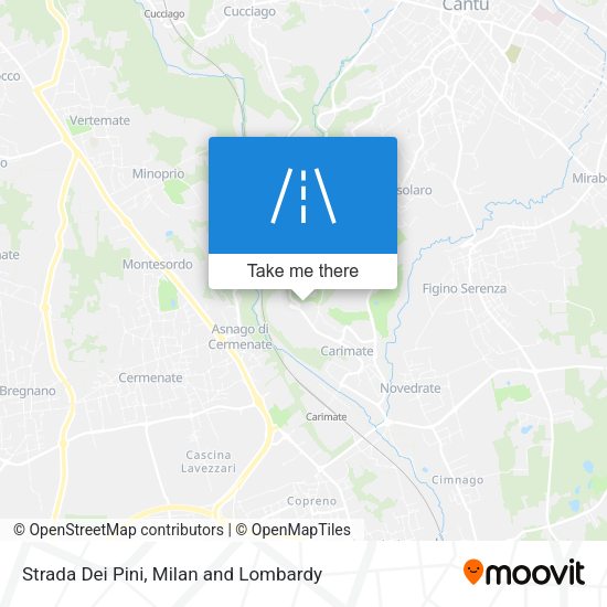 Strada Dei Pini map