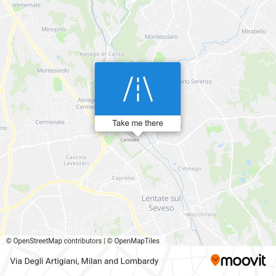 Via Degli Artigiani map