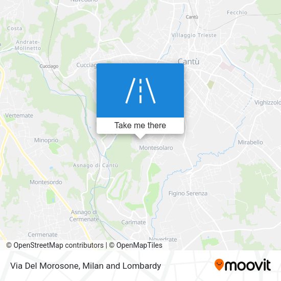 Via Del Morosone map